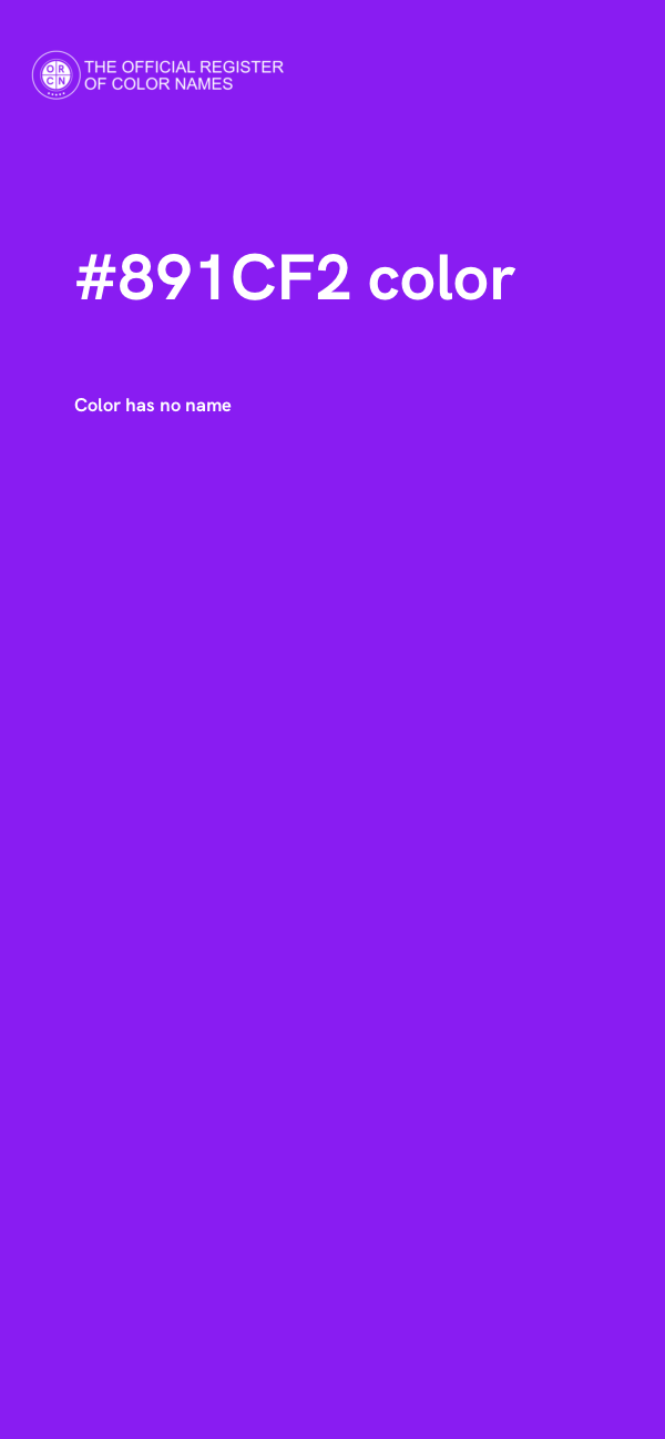#891CF2 color image