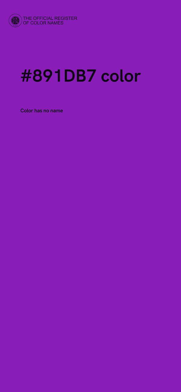 #891DB7 color image