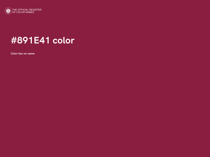 #891E41 color image