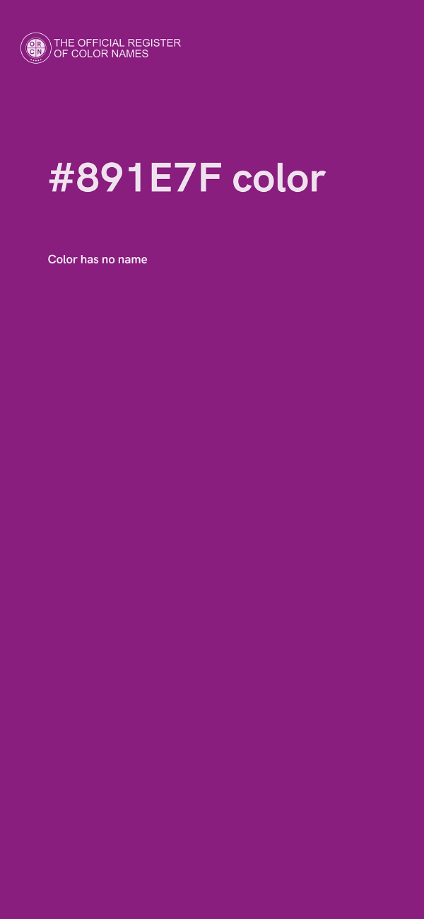 #891E7F color image