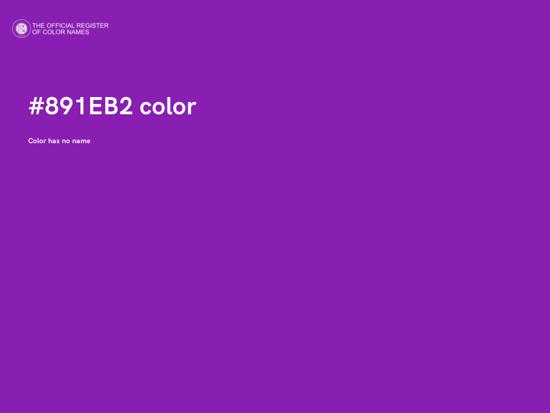 #891EB2 color image