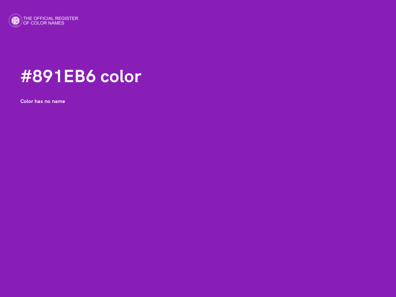 #891EB6 color image