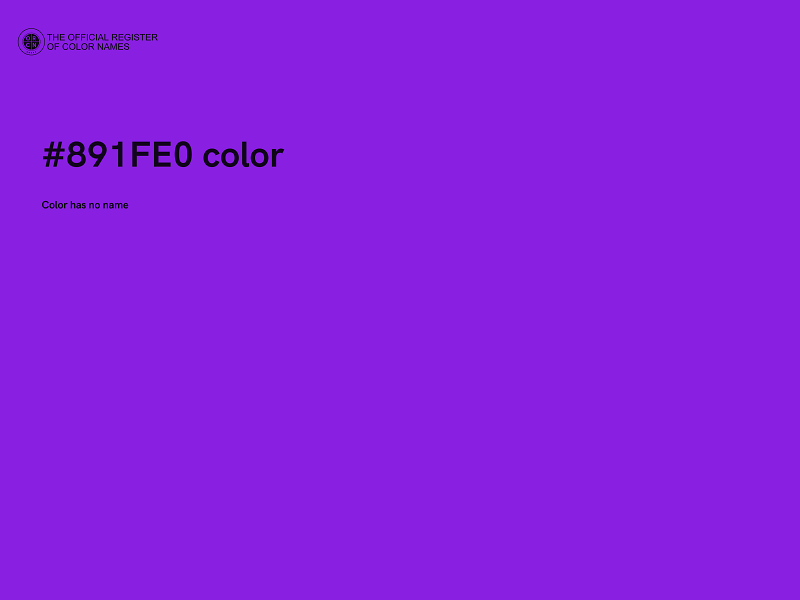 #891FE0 color image