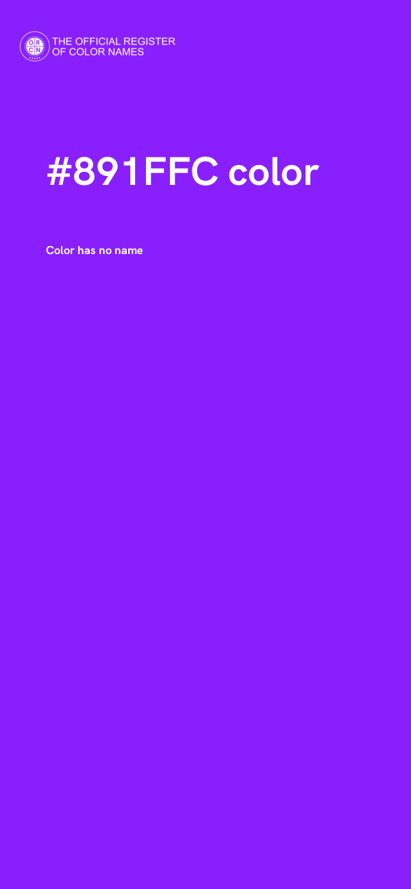 #891FFC color image