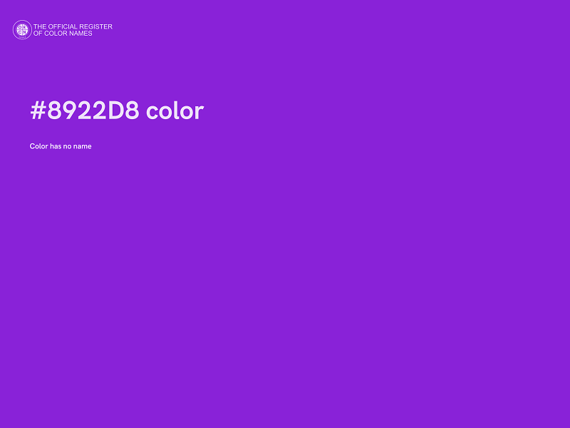 #8922D8 color image