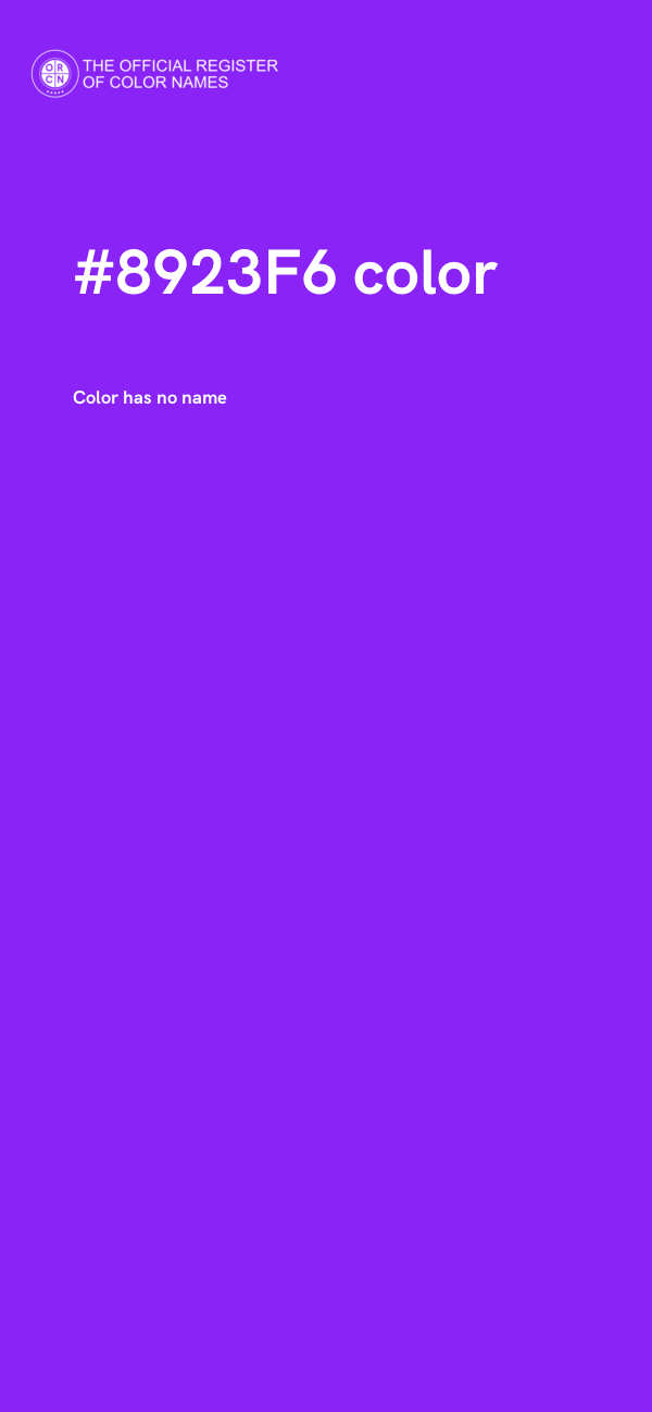 #8923F6 color image