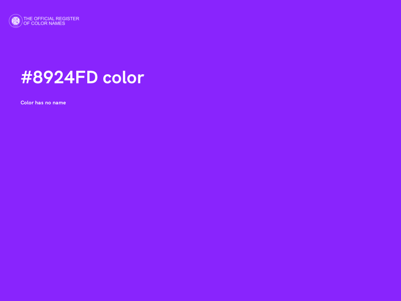 #8924FD color image