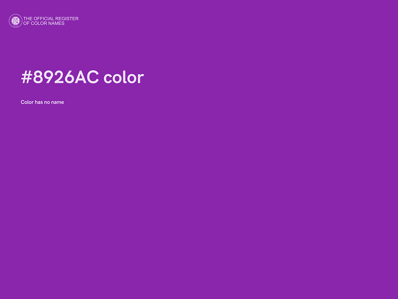 #8926AC color image