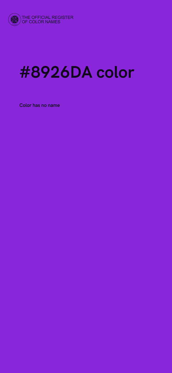#8926DA color image