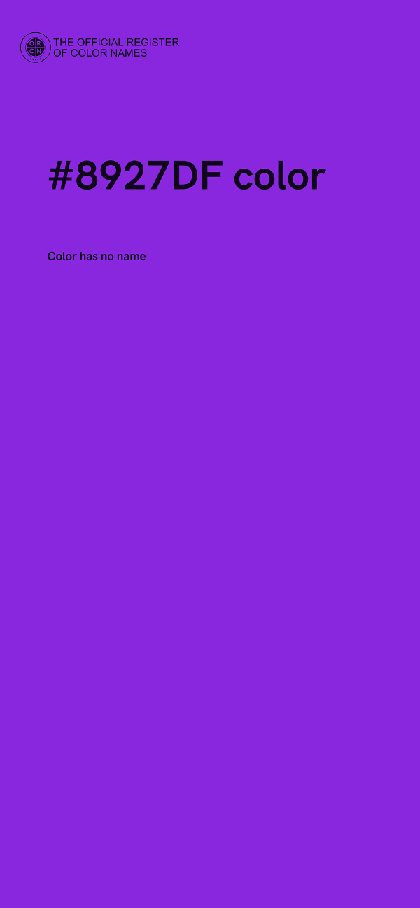 #8927DF color image