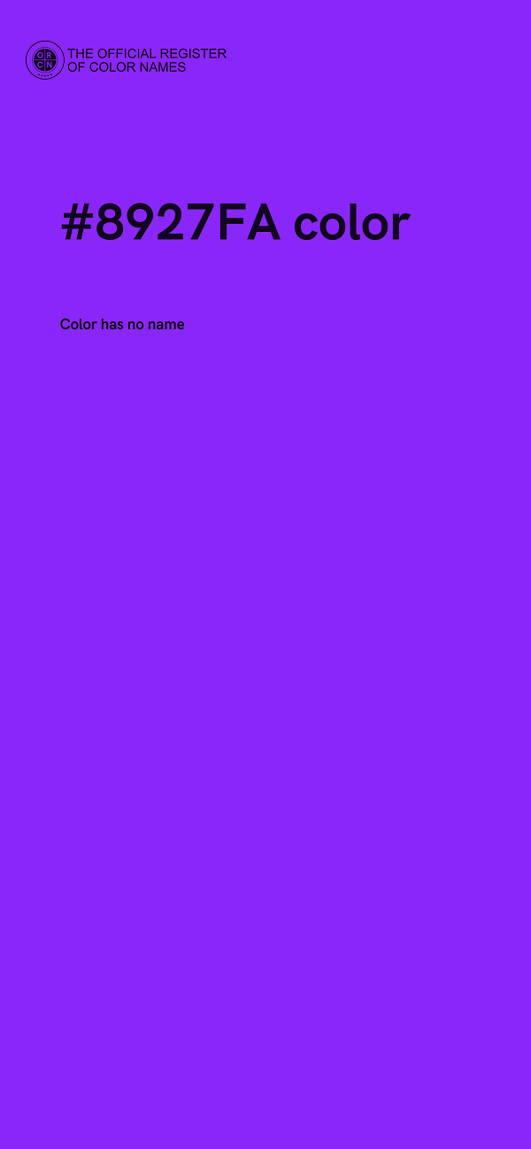 #8927FA color image