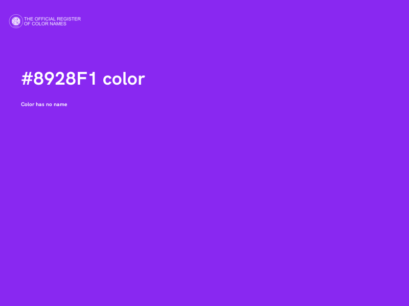 #8928F1 color image