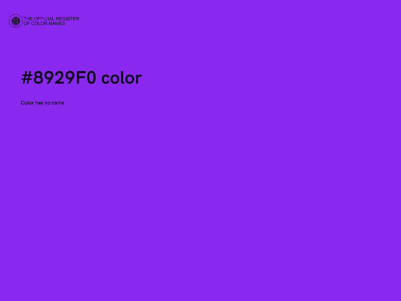 #8929F0 color image
