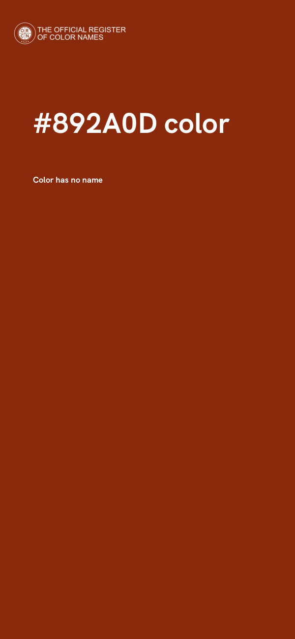 #892A0D color image