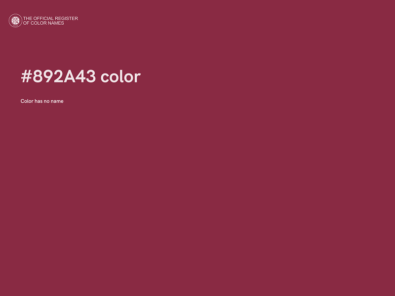 #892A43 color image