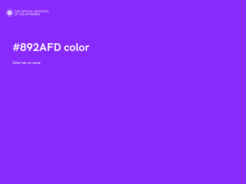 #892AFD color image