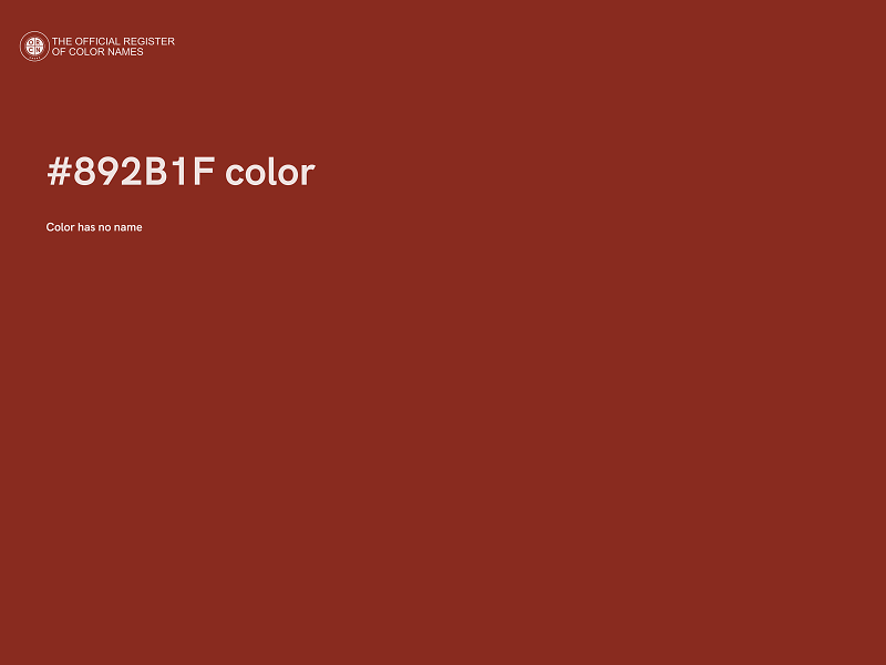 #892B1F color image