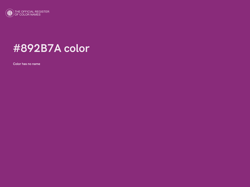 #892B7A color image