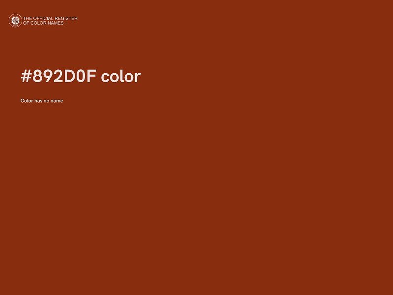 #892D0F color image