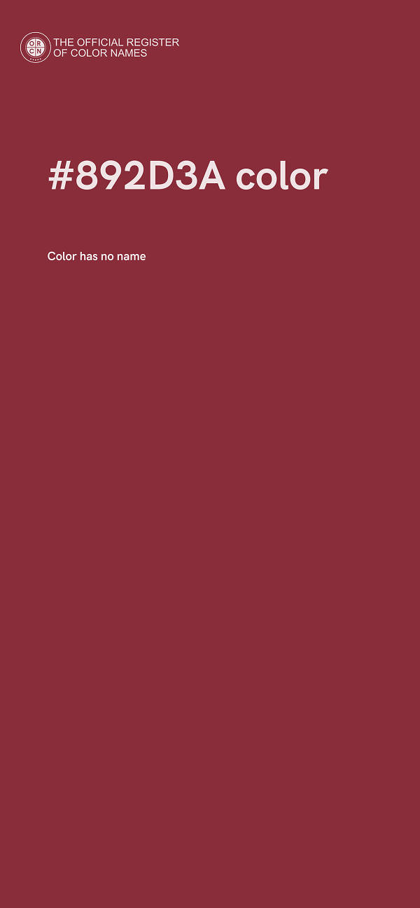 #892D3A color image