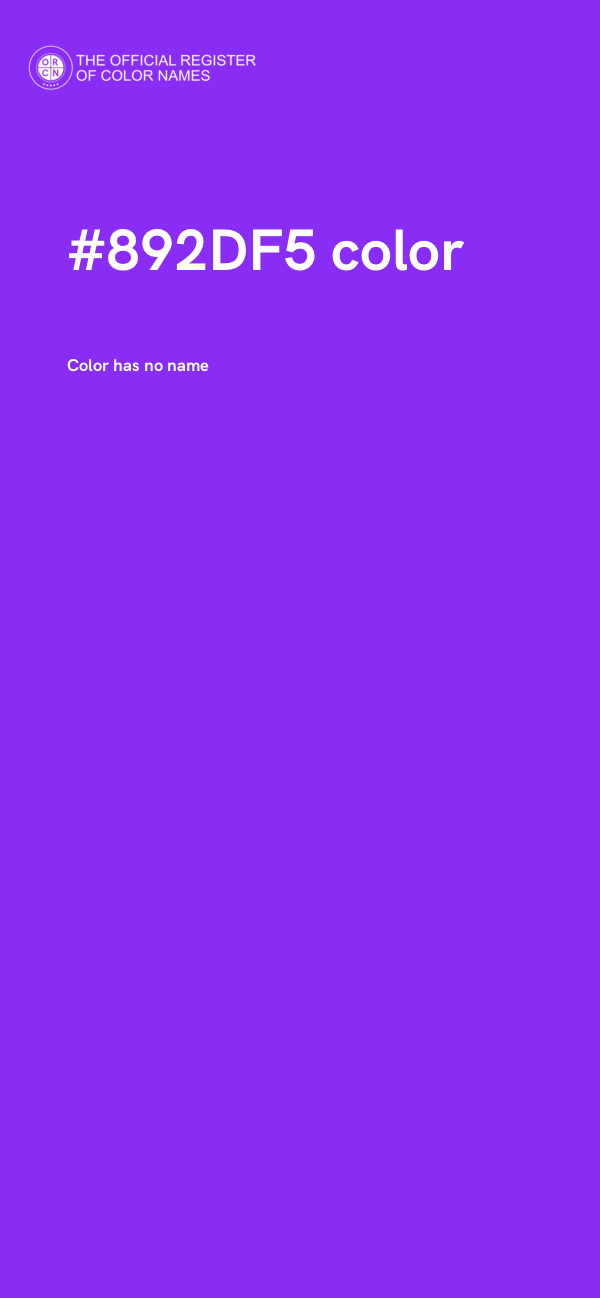 #892DF5 color image