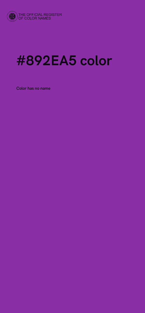 #892EA5 color image