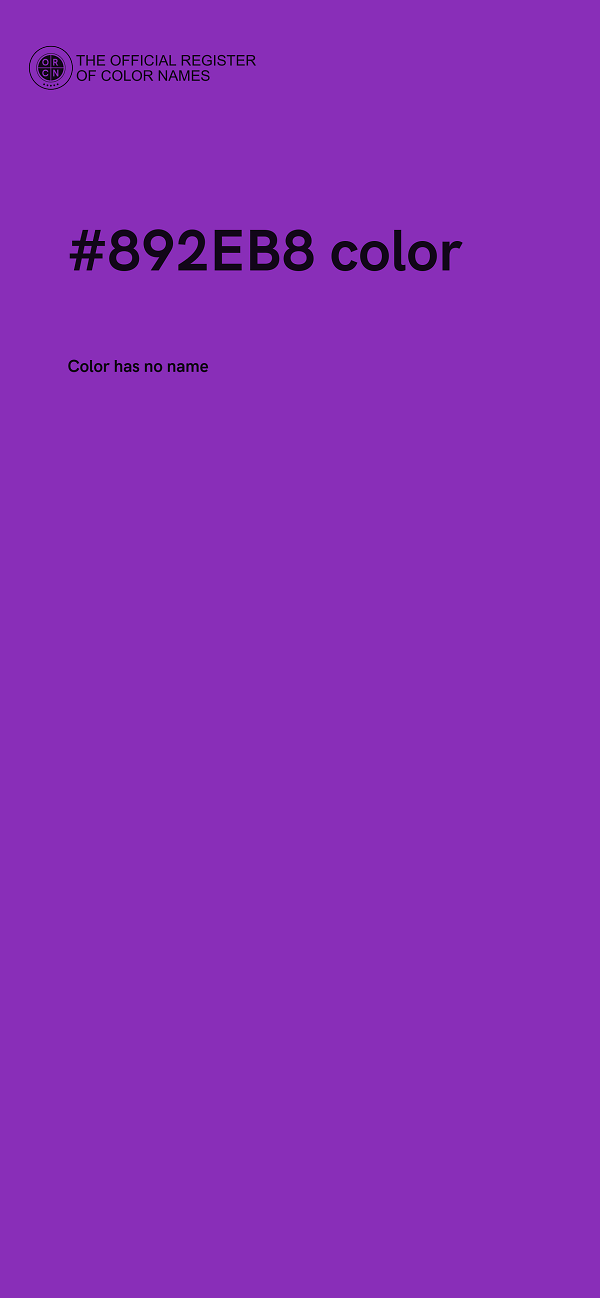 #892EB8 color image