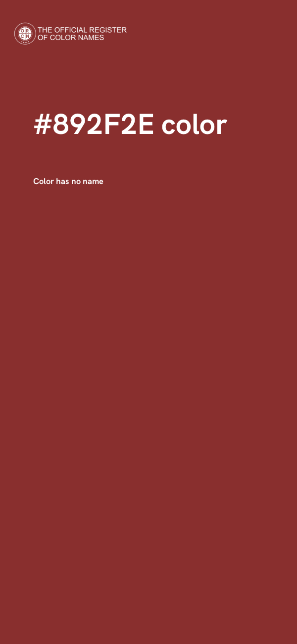 #892F2E color image