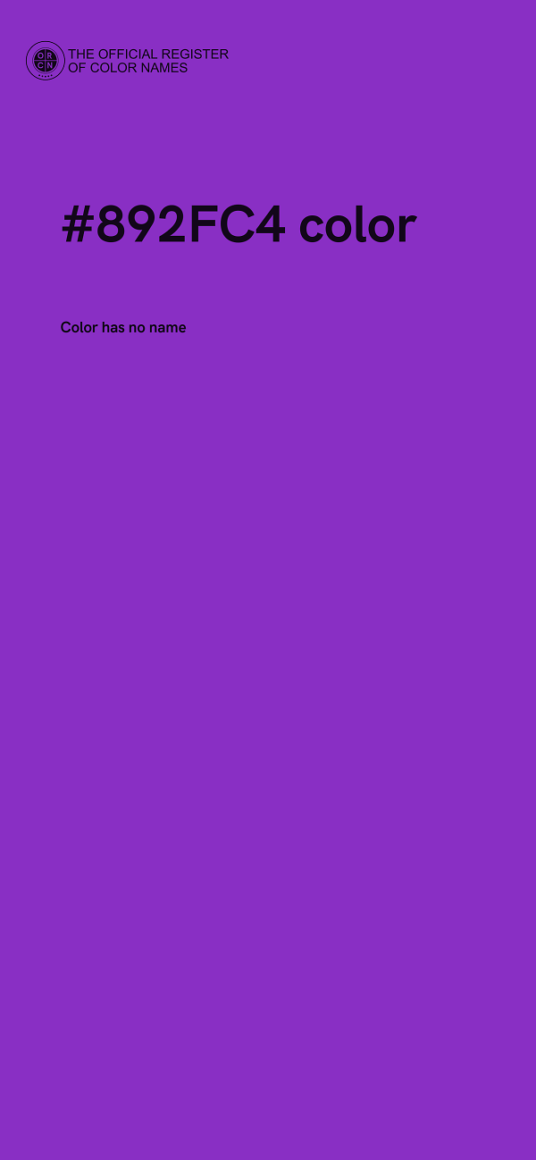 #892FC4 color image