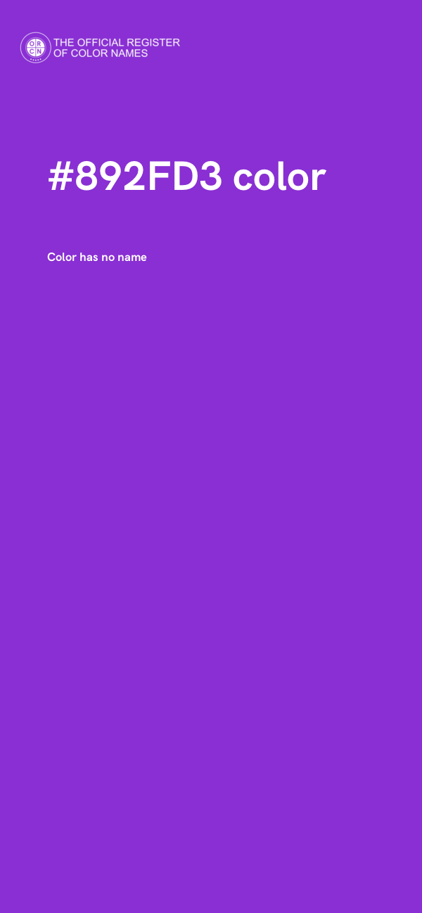 #892FD3 color image