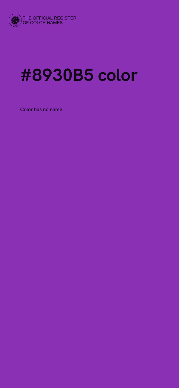 #8930B5 color image