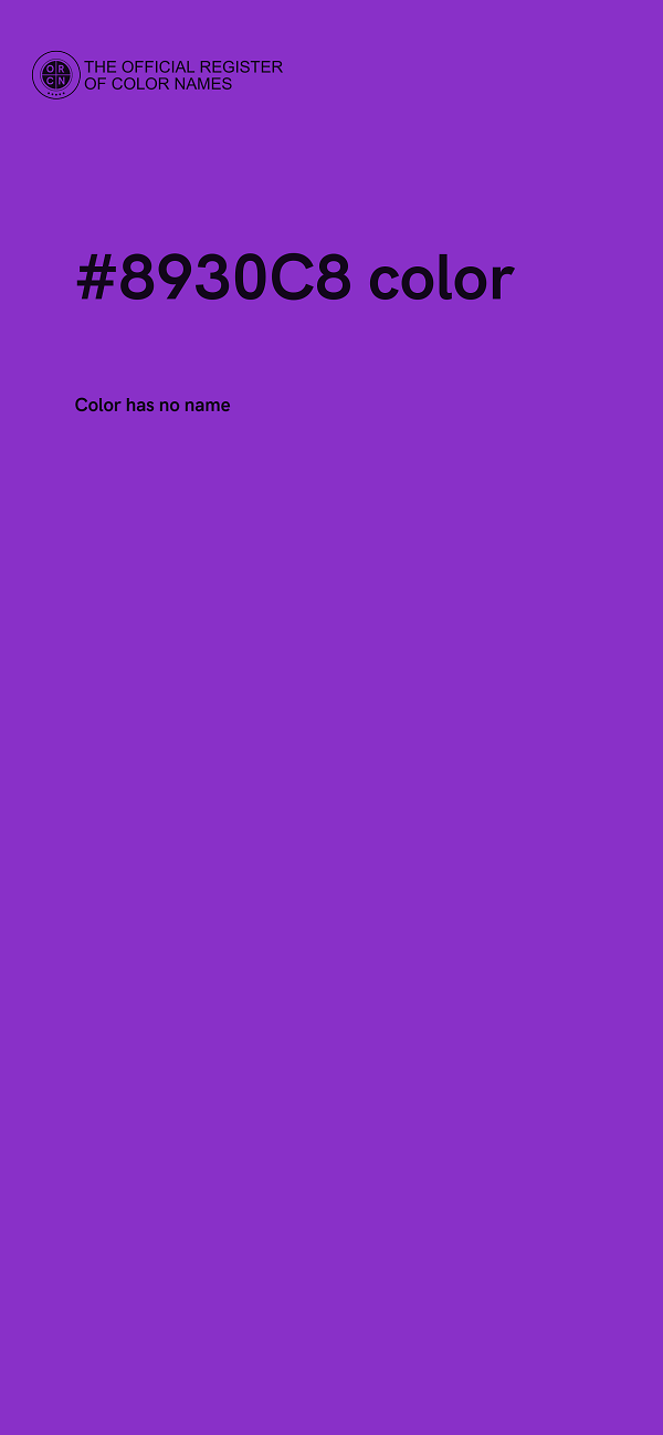 #8930C8 color image