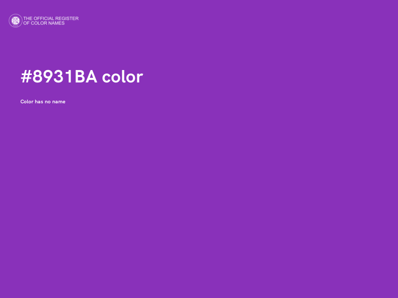#8931BA color image