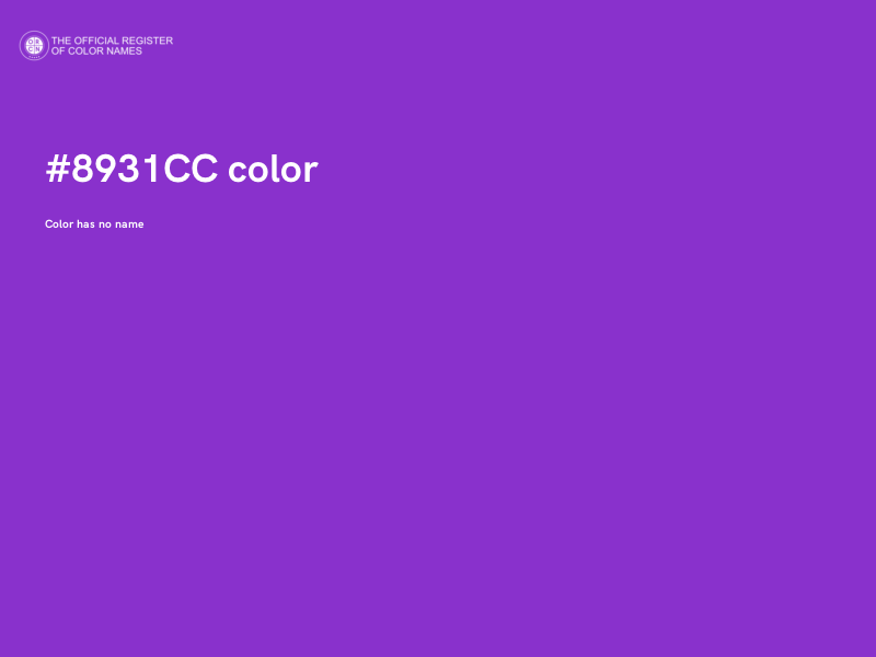 #8931CC color image