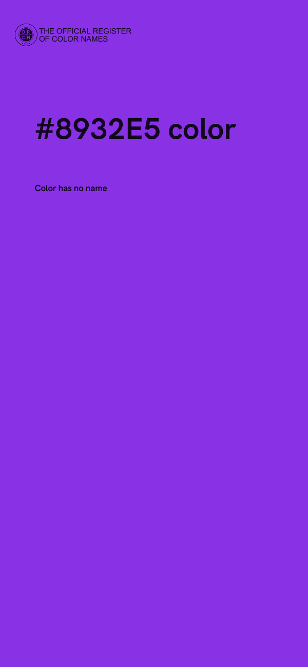 #8932E5 color image