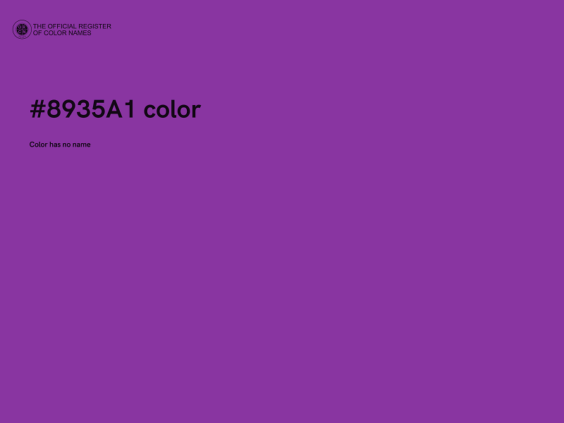 #8935A1 color image