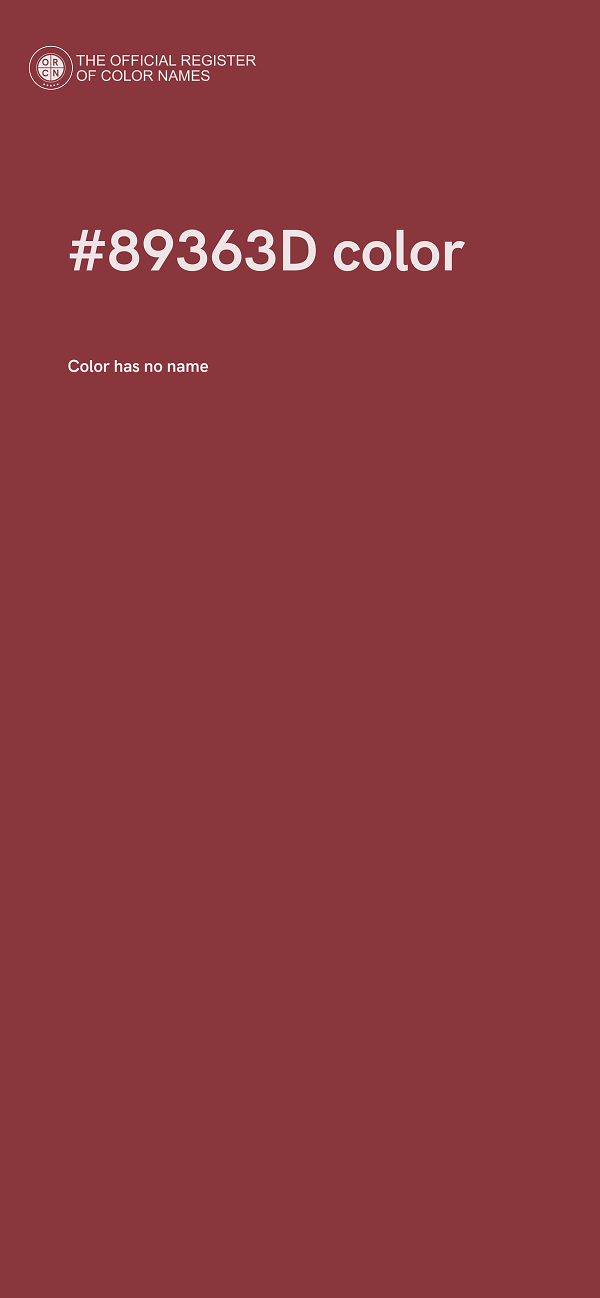 #89363D color image