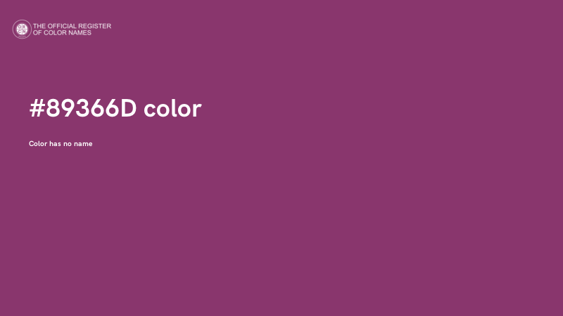 #89366D color image