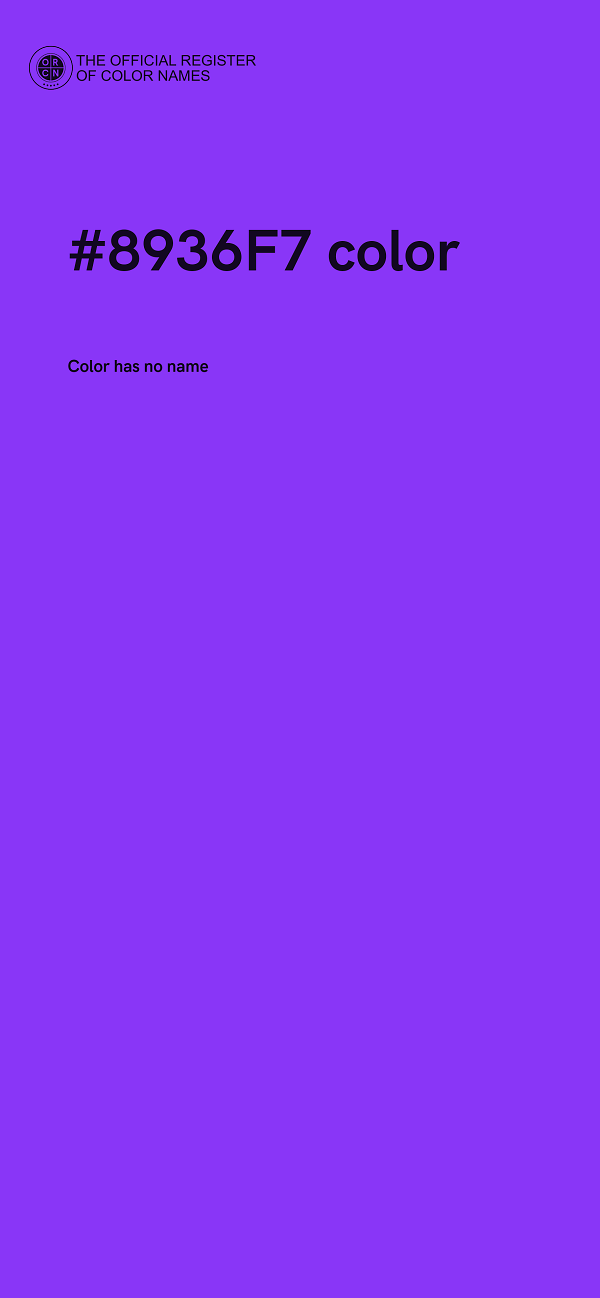 #8936F7 color image