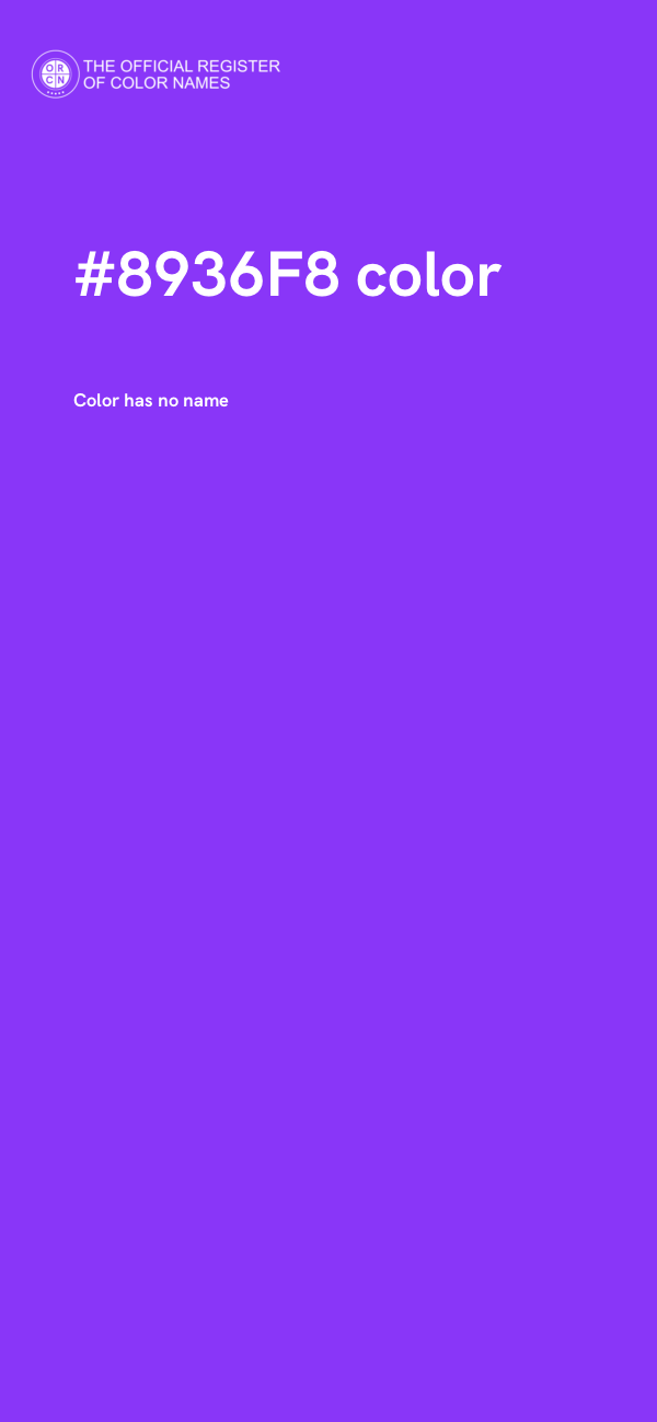 #8936F8 color image