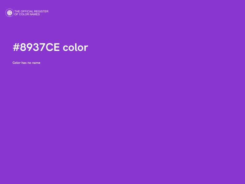 #8937CE color image