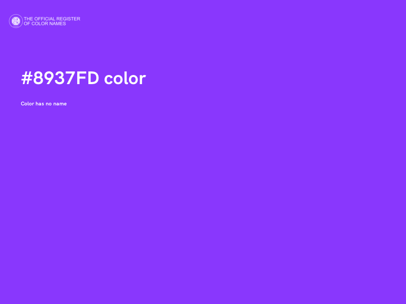 #8937FD color image