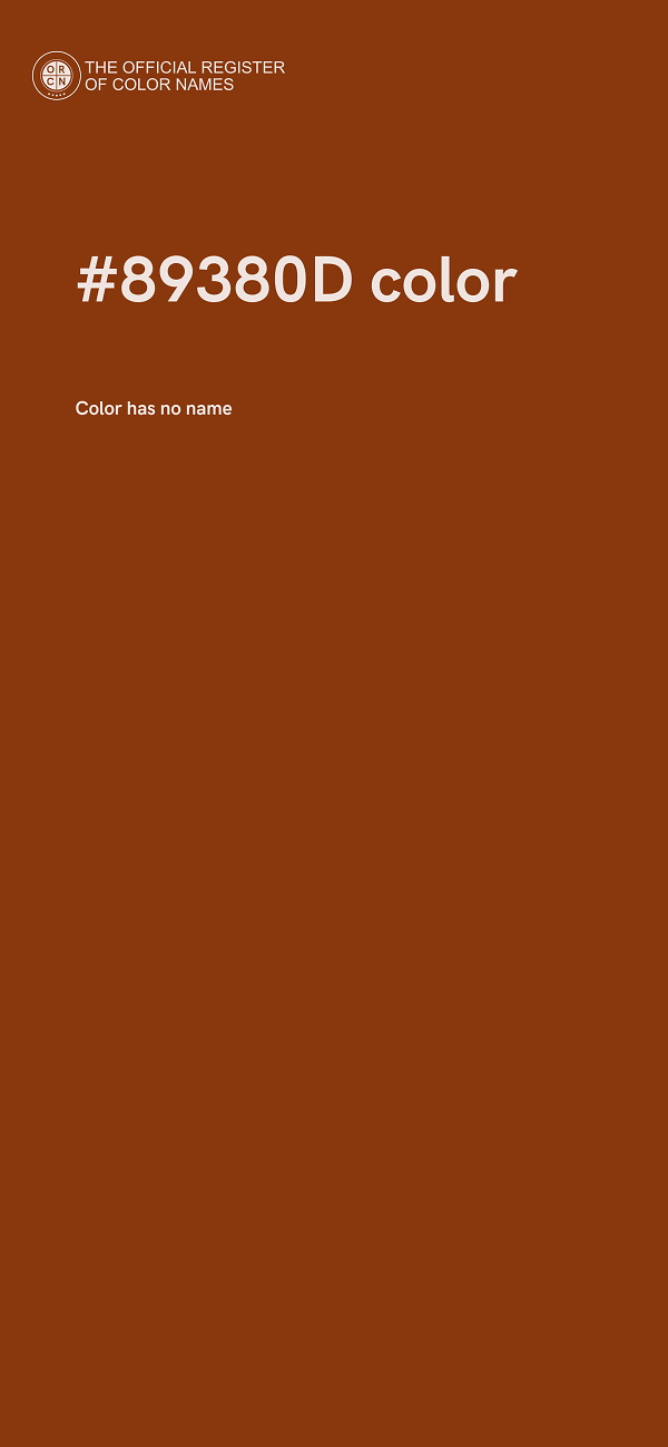 #89380D color image