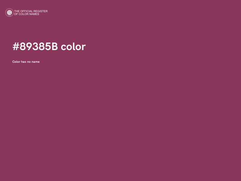#89385B color image