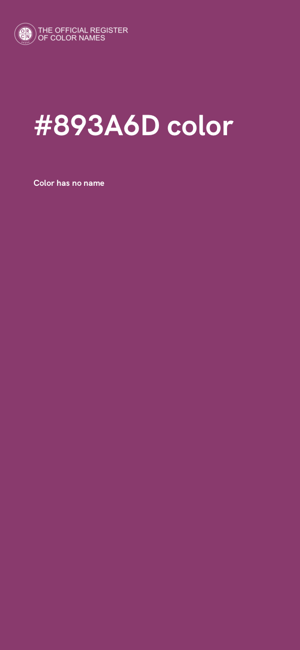 #893A6D color image