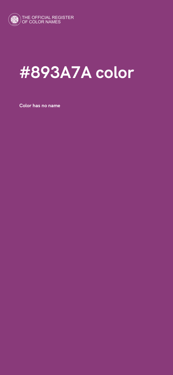 #893A7A color image