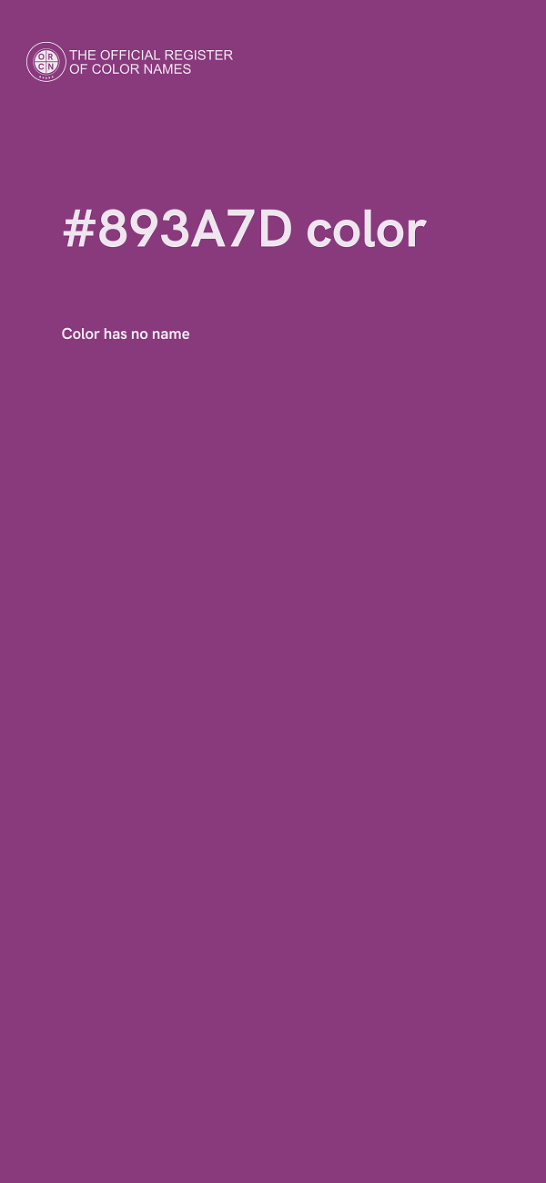 #893A7D color image