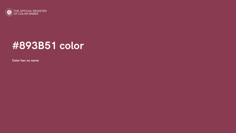 #893B51 color image