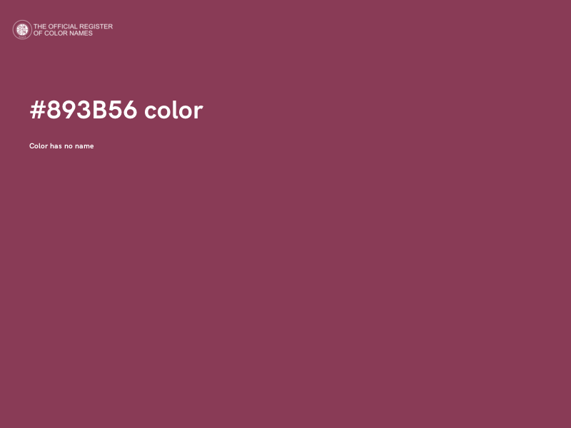 #893B56 color image