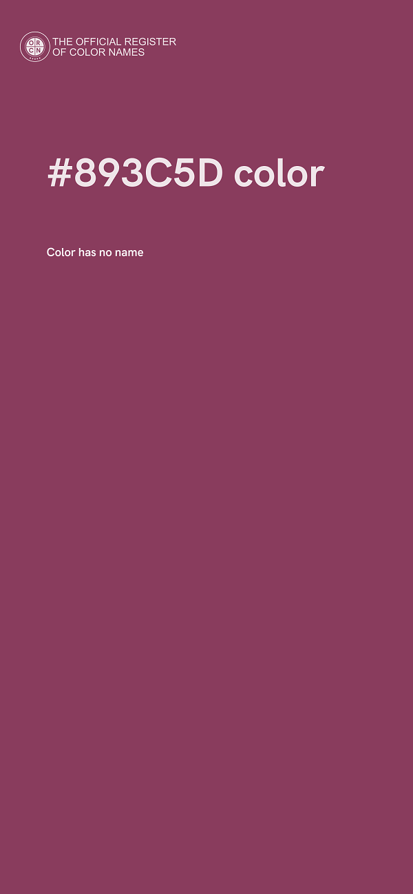#893C5D color image